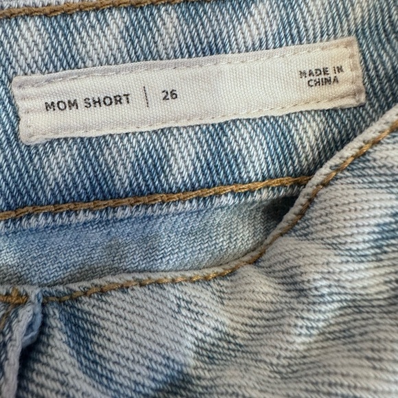 PacSun WOMENS Blue Jean MOM Shorts High-Waisted 26 - Picture 6 of 11
